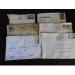 Lot de 5 enveloppes avec correspondance timbres grand format annnes 50 et 60 :