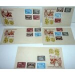 Lot de 5 enveloppes timbr�es croatie f�te nationale
