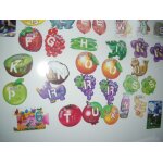 Lot de 5 magnet lettre gervais animaux