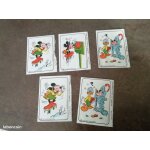 Lot de 5 vignettes l'ami sportif mickey la vache qui rit ann�es 70