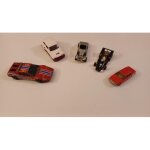 Lot 5 voitures miniatures marques diverses (bburago ferrari 512, solido renault t5 turbo, mattel rolls ...