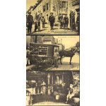 Lot de 6 cartes postales anciennes (reproductions) des vieux metiers