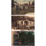 Lot de 6 cartes postales anciennes, thme : les mtiers, paysans