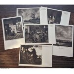Lot de 6 cartes postales anciennes de weenenk and snel : portraits et paysages