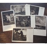 Lot de 6 cartes postales anciennes de weenenk and snel : portraits et paysages