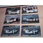 Lot de 6 cartes tlphoniques peugeot - les 24h du mans