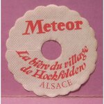 Lot de 6 : collerette pour verre a pied - meteor - la bi�re du village de hochfelden - alsace