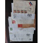 Lot de 6 enveloppes timbr�es, p�riode 1961 a 1992, usa et france, famille craman