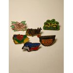 Lot de 6 pin's parfum eau jeune