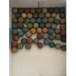 Lot de 60 anciennes bille de terre vintage