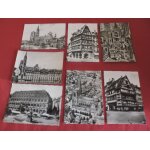 Lot de 7 cartes postales de strasbourg en noir et blanc