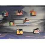 Lot de 7 pins / pin's de bonjour differentes langues avec animaux divers / lot 186 Lot de 7 pins / pin's de bonjour differentes langues avec animaux divers / lot 186