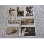 Lot de 7 reproductions de cartes postales anciennes des alpes