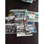 Lot de 8 cartes postales anciennes et r�centes, ecrites et timbr�es, d'autriche