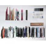 Lot de 88 stylos, crayons et porte mines publicitaires