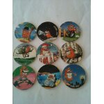Lot de 9 pogs avimage candia s�rie 2