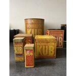 Lot d'anciennes bo�tes bouillon kub ou vendu a l'unit� 15� l'unit�