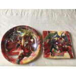 Lot assiettes serviettes marvel avengers disney neuves