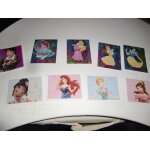 Lot d' autocollants sticker disney panini carrefour  un monde magique  : les princesses disney