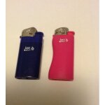Lot deux briquets bleu et rose jet