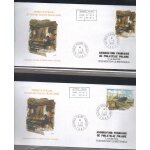 Lot de deux enveloppes premier jour des terres australes et antactiques francaises (taaf) annee 1999 ...