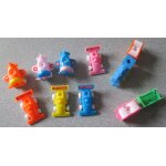 Lot de porte - bougies anniversaire en plastique et en forme de petits jouets : 3 mini avions + 4 voitures ... Lot de porte - bougies anniversaire en plastique et en forme de petits jouets : 3 mini avions + 4 voitures ...