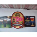 Lot sous bocks les 3 brasseurs lille 25em anniversaire + affligem + guiness