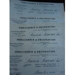 Lucien lacour, menuiserie et d�coration (lacour et saint l�ger, paris) : 8 lettres, 1932 / 34