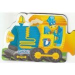 Magnet danonino gervais - train locomotive bleue lettre d