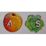 Magnets gervais alphabet fruits et légumes a et s Magnets gervais alphabet fruits et légumes a et s
