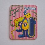 Magnet gervais danone lettre i iguane animaux ancienne s�rie lettre alphabet