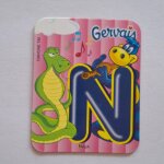 Magnet gervais danone lettre n naja animaux ancienne s�rie lettre alphabet
