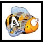 Magnet gervais lettre a abeille