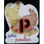 Magnet gervais lettre p poules
