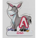 Magnet gervais pochoir lettre a de ane