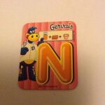 Magnet lettre n gervais