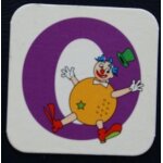 Magnet lettre o orange