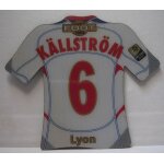 Magnet maillot de kallstrom n6 - lyon - just foot official - 2008 - pitch