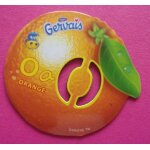 Magnet pochoir gervais lettre o orange