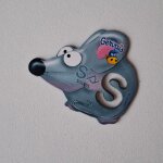 Magnet série animaux pochoir danone gervais alphabet lettre s souris Magnet série animaux pochoir danone gervais alphabet lettre s souris