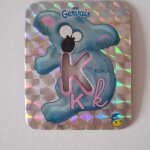 Magnet s�rie brillante danone petit gervais magnet alphabet lettre k koala pochoir