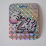 Magnet s�rie brillante danone petit gervais magnet alphabet lettre z z�bre pochoir