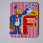 Magnet s�rie couleur m�tier danone petit gervais magnet alphabet lettre f facteur