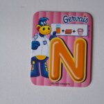 Magnet s�rie couleur m�tier danone petit gervais magnet alphabet lettre n nutritioniste