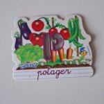 Magnet série la ferme pochoir danone gervais alphabet lettre p potager Magnet série la ferme pochoir danone gervais alphabet lettre p potager