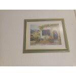 Maison provencale. aquarelle vincent 40 x50 dans son encadrement.