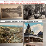 Mamers : 4 cartes postales = 2 n&b (la piscine, affranchie, 1948, petite d�chirure cot� droit - bords ...