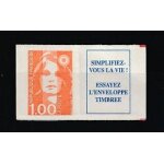 Type marianne du bicentenaire vignette attenante  ; simplifiez vous la vie essayez l'enveloppe timbr�e ...