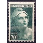 Marianne de gandon - grand - 20f vert (impeccable n 730) - varit point sur le bonnet - neuf * * luxe ...