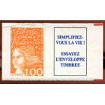 Type marianne de luquet vignette attenante  ; simplifiez vous la vie esayez l'enveloppe timbr�e ; ann�e ...